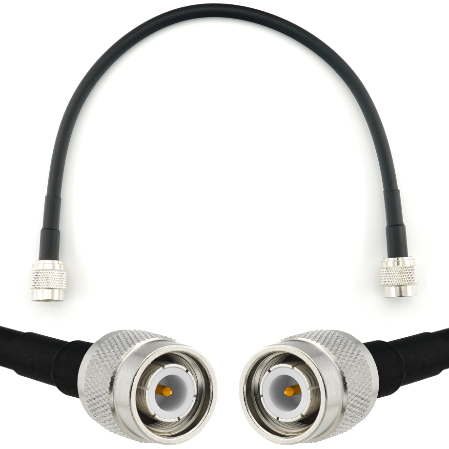 TNC macho a TNC macho 30cm cable coaxial — HF240 (equivalente a LMR240)