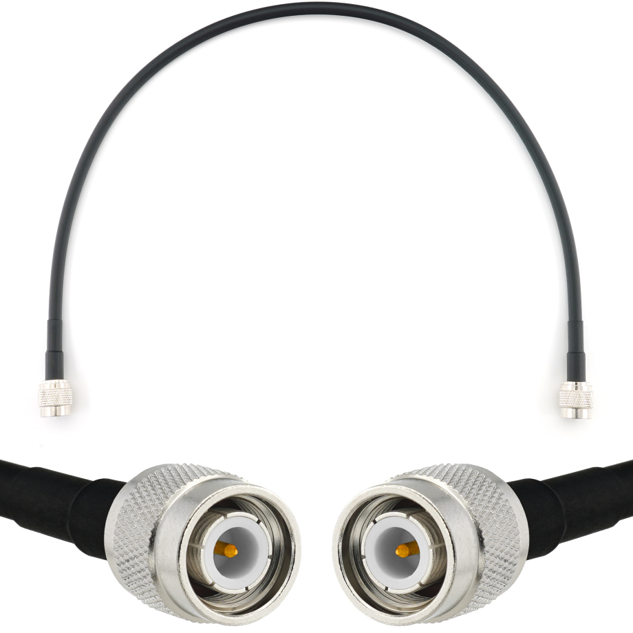 TNC macho a TNC macho 50cm cable coaxial — HF240 (equivalente a LMR240)