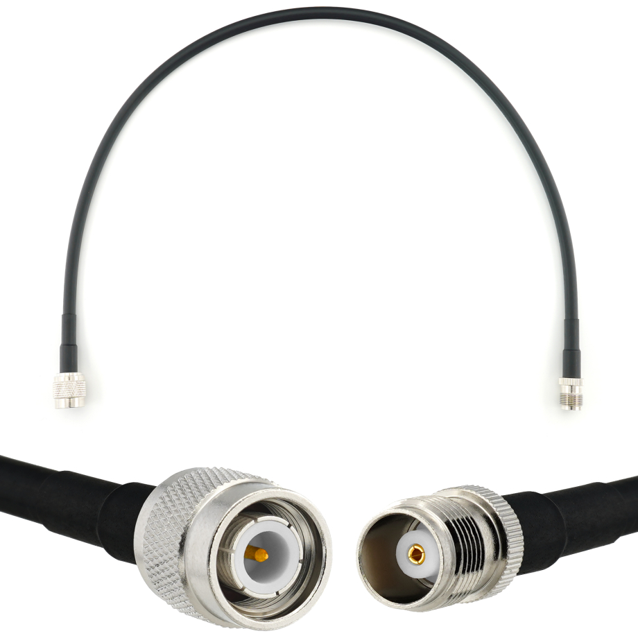 TNC macho a TNC hembra 50cm cable coaxial — HF240 (equivalente a LMR240)