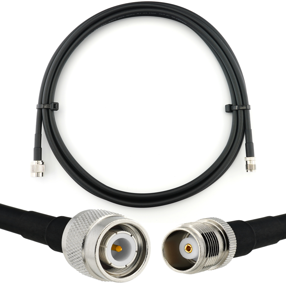 TNC macho a TNC hembra 1m cable coaxial — HF240 (equivalente a LMR240)