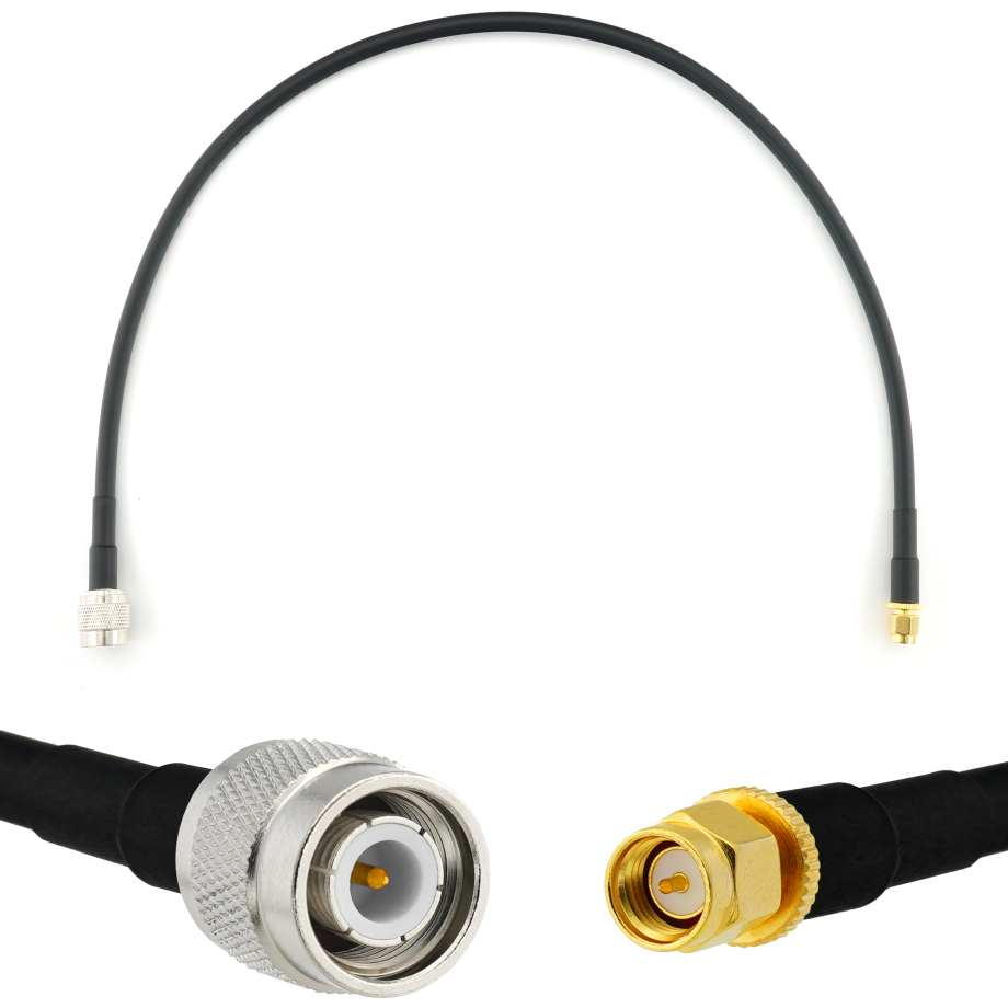 TNC macho a SMA macho 50cm cable coaxial — HF240 (equivalente a LMR240)