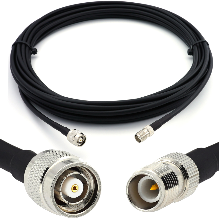 RP-TNC macho a RP-TNC hembra 50cm cable coaxial — HF240 (equivalente a LMR240)
