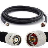 N macho a RP-TNC macho 10m cable coaxial — elástico HF-400-UF (equivalente a LMR400 UF UltraFlex)