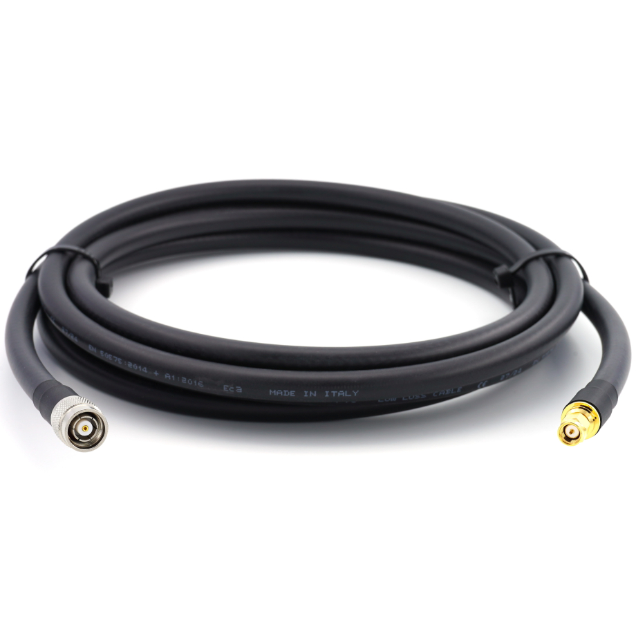 SMA macho a RP-TNC macho 20m cable coaxial — elástico HF-400-UF (equivalente a LMR400 UF UltraFlex)