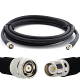 RP-TNC macho a RP-TNC hembra 20m cable coaxial — elástico HF-400-UF (equivalente a LMR400 UF UltraFlex)