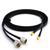 SMA macho a N macho 1m cable coaxial doble — HF240 (equivalente a LMR240)