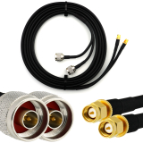 SMA macho a N macho 5m cable coaxial doble — HF240 (equivalente a LMR240)