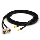 SMA macho a N macho 5m cable coaxial doble — HF240 (equivalente a LMR240)