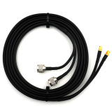 SMA macho a N macho 5m cable coaxial doble — HF240 (equivalente a LMR240)