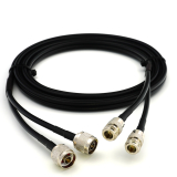 N macho a N hembra 1m cable coaxial doble — HF240 (equivalente a LMR240)