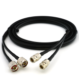 N macho a N hembra 2m cable coaxial doble — HF240 (equivalente a LMR240)