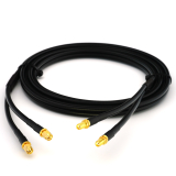 SMA macho a SMA hembra 10m cable coaxial doble — HF240 (equivalente a LMR240)