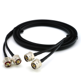 N macho Hex a N macho Hex 10m cable coaxial doble — HF240 (equivalente a LMR240)
