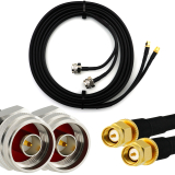 SMA macho Hex a N macho Hex 10m cable coaxial doble — HF240 (equivalente a LMR240)