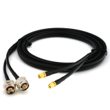 SMA macho Hex a N macho Hex 10m cable coaxial doble — HF240 (equivalente a LMR240)