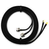 SMA macho Hex a N macho Hex 10m cable coaxial doble — HF240 (equivalente a LMR240)