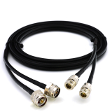 N macho Hex a N hembra 5m cable coaxial doble — HF240 (equivalente a LMR240)