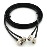 N macho Hex a N hembra 10m cable coaxial doble — HF240 (equivalente a LMR240)