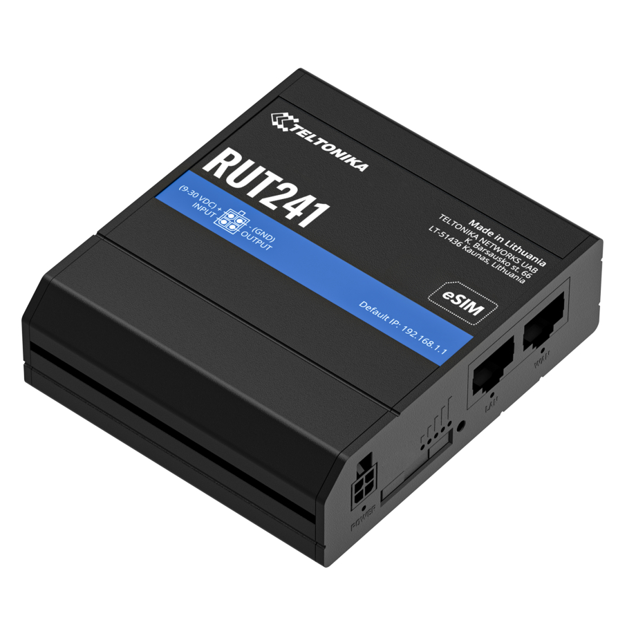Teltonika RUT241 eSIM 4G router industrial
