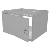 Armario en Rack 19" 6U, 450mm, Puerta de Cristal, Gris