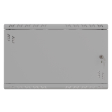Armario en Rack 19" 6U, 450mm, Puerta de Cristal, Gris