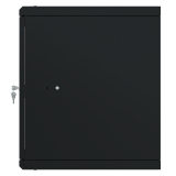 Armario en Rack 19" 9U, 450mm, Puerta de Cristal, Negro