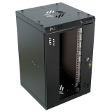 Armario en Rack 10" 6U, 300mm, Puerta de Cristal, Negro