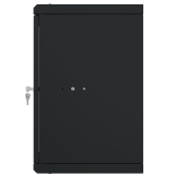 Armario en Rack 10" 6U, 300mm, Puerta de Cristal, Negro