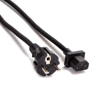 Cable de Alimentación IEC C13 Enchufe EU Negro
