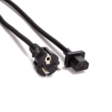 Cable de Alimentación IEC C13 Enchufe EU Negro