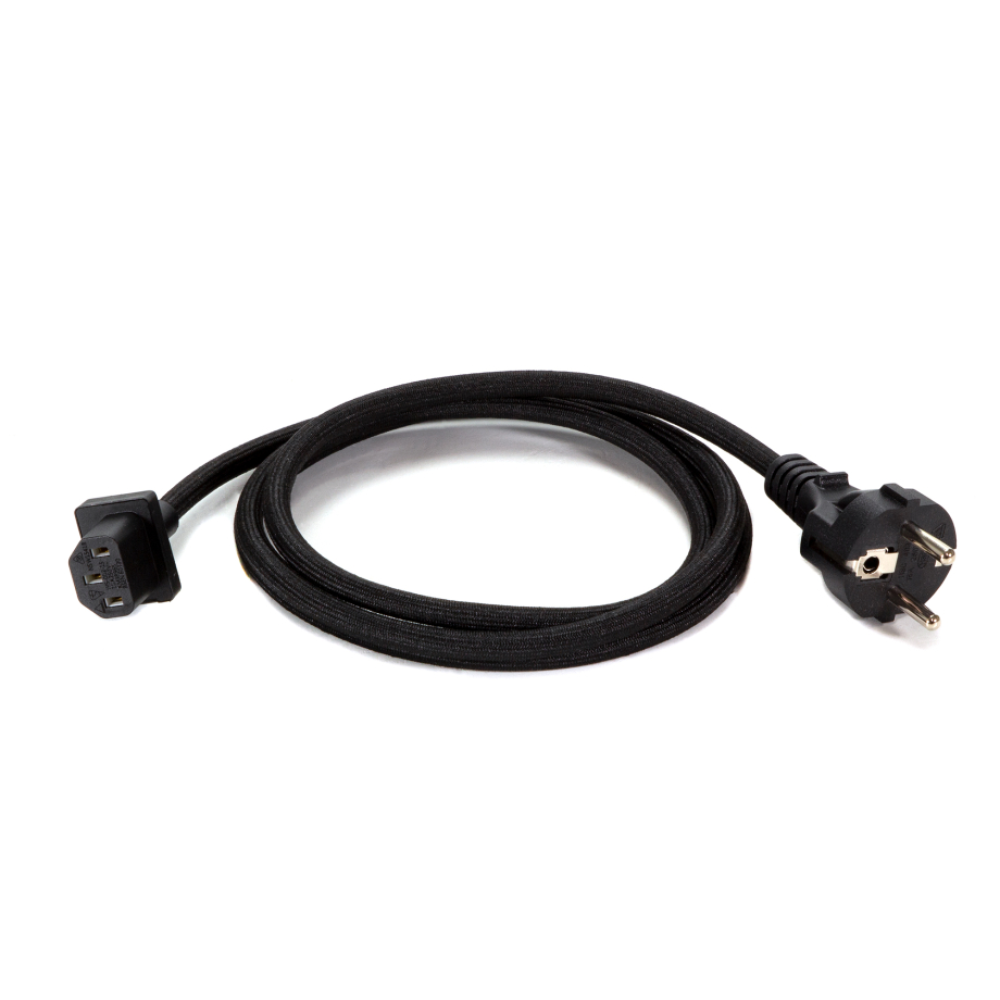 Cable de Alimentación IEC C13 Enchufe EU Negro