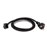 Cable de Alimentación IEC C13 Enchufe EU Negro