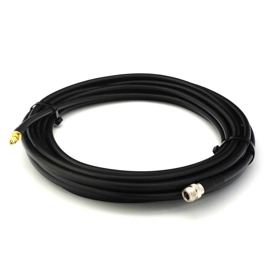 SMA Macho a N Hembra 20m cable coaxial elástico — equivalente a LMR400 UF UltraFlex