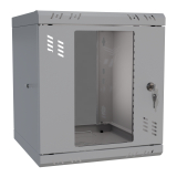 Armario en Rack 10" 6U, 300mm, Puerta de Cristal, Gris