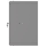Armario en Rack 10" 6U, 300mm, Puerta de Cristal, Gris
