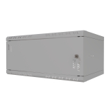 Armario en Rack 19" 4U, 350mm, Puerta metálica, Gris