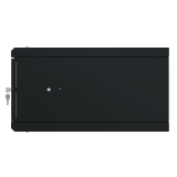 Armario en Rack 19" 4U, 450mm, Puerta metálica, Negro