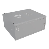 Armario en Rack 19" 4U, 450mm, Puerta metálica, Gris