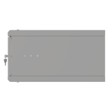 Armario en Rack 19" 4U, 450mm, Puerta metálica, Gris