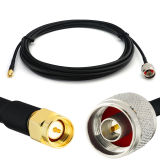 N macho a SMA macho 3m RG58/U cable coaxial