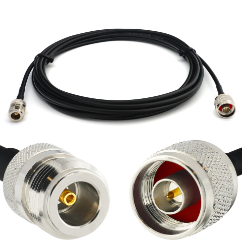 N macho a N Hembra 2m RG58/U cable coaxial