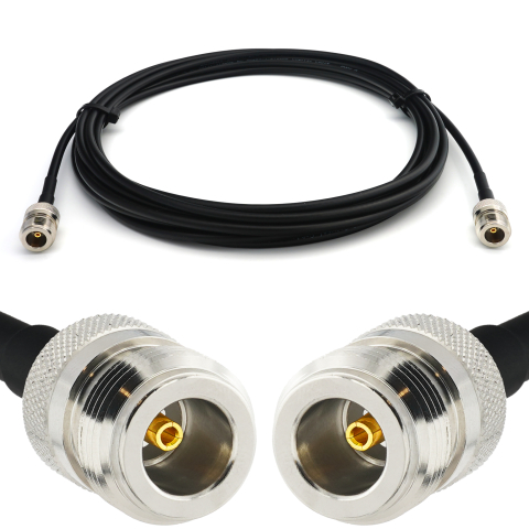 N Hembra a N Hembra 2m RG58/U cable coaxial