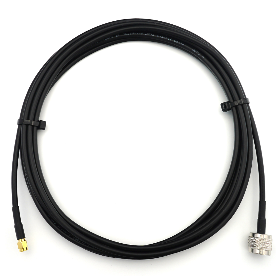 RP-SMA macho a N macho 5m RG58/U cable coaxial