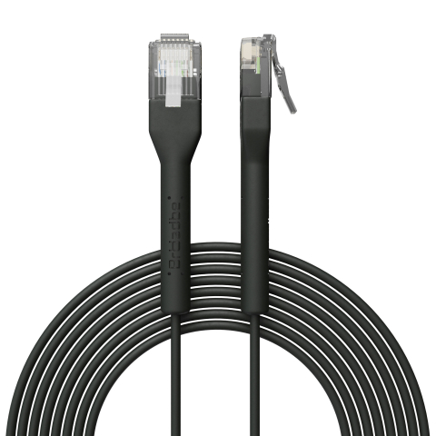 Broadbe cable de conexión delgado 5G negro 0.3m