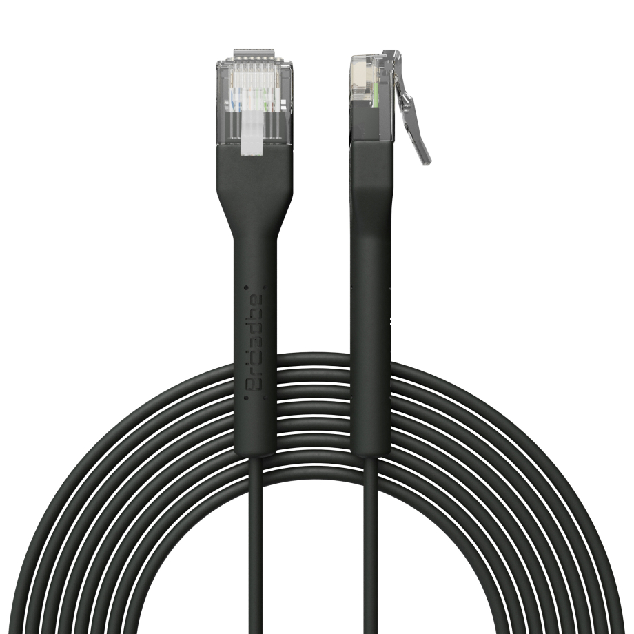 Broadbe cable de conexión delgado 5G negro 1m
