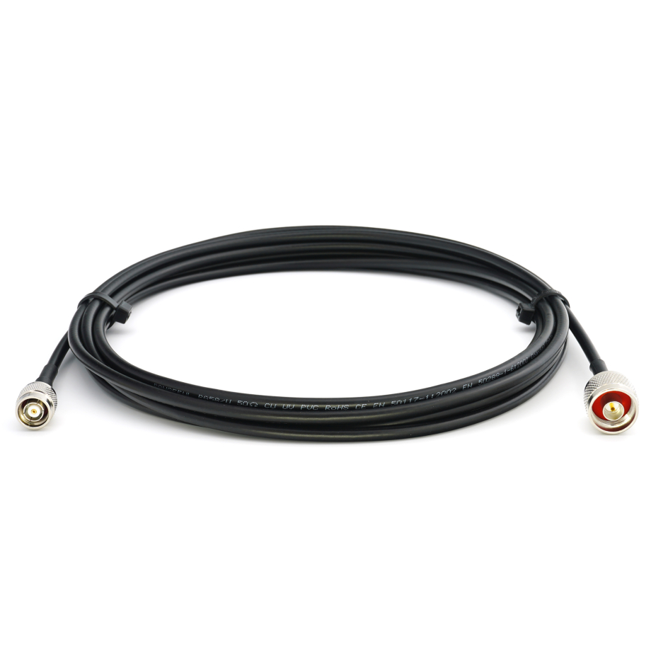 RP-TNC macho a N macho 5m RG58/U cable coaxial