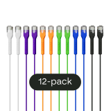 Broadbe cable de conexión delgado 5G multicolor 0.1m 12 unid.