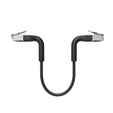 Broadbe cable de conexión delgado 10G negro 0.1m