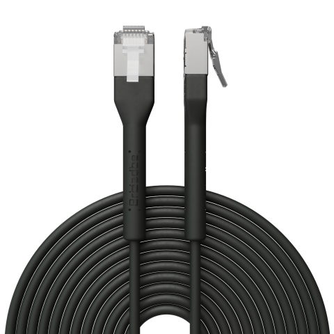 Broadbe cable de conexión delgado 10G negro 20m