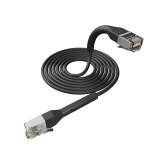 Broadbe cable de conexión delgado 10G negro 0.3m 12 unid.